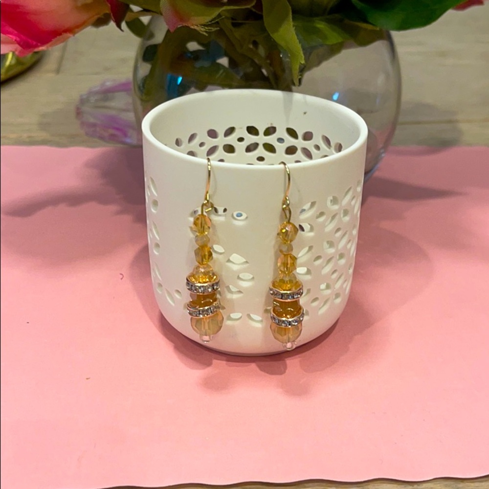 Amber Smoke Earrings